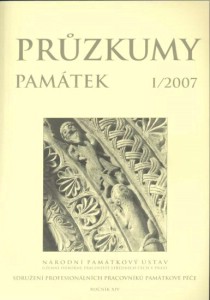 Pr�zkumy pam�tek 2007/1 [Detail produktu]