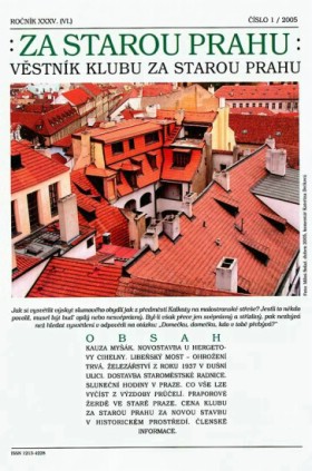 Vstnk Za starou Prahu 2005/1