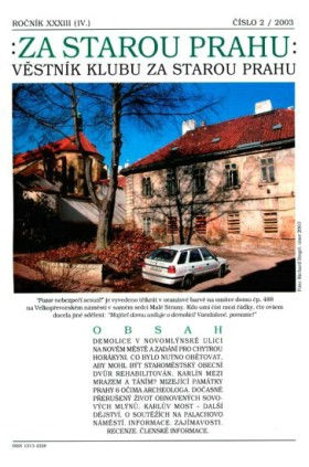 Vstnk Za starou Prahu 2003/2