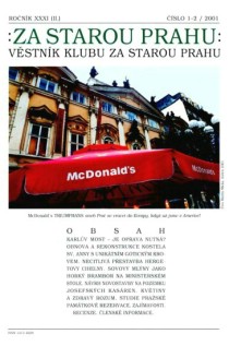 Vstnk Za starou Prahu 2001/1 [Detail produktu]