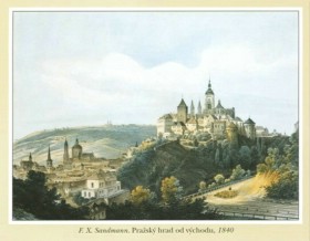 F. X. Sandmann. Prask hrad od vchodu