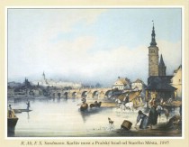 R. Alt, F. X. Sandmann. Karlv most a Prask hrad od Starho Msta [Detail produktu]