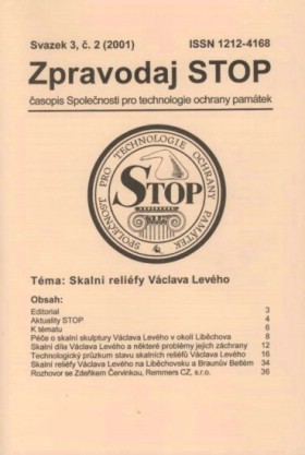 Zpravodaj STOP 2001/2. Skaln� reli�fy V�clava Lev�ho