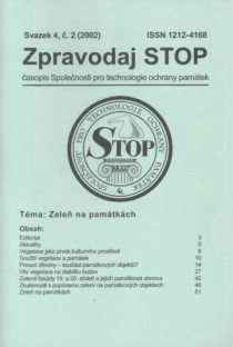 Zpravodaj STOP 2002/2. Zele na pamtkch. [Product Detail]