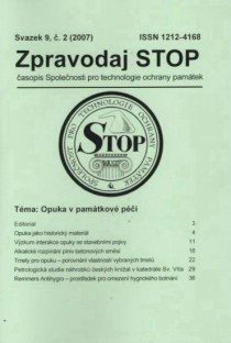 Zpravodaj STOP 2007/2. Opuka v pamtkov pi. [Product Detail]