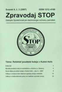 Zpravodaj STOP 2007/3. Refekt jezuitsk koleje v Kutn Hoe [Product Detail]