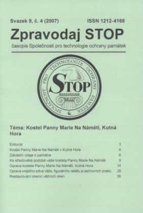 Zpravodaj STOP 2007/4. Kostel Panny Marie Na N�m�ti, kutn� Hora