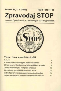 Zpravodaj STOP 2008/2. Kovy v pamtkov pi [Product Detail]