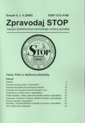 Zpravodaj STOP 2006/4. P��e o sb�rkov� p�edm�ty