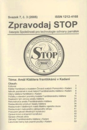 Zpravodaj STOP 2005/3. Are�l Kl�tera franti�k�n� v Kadani