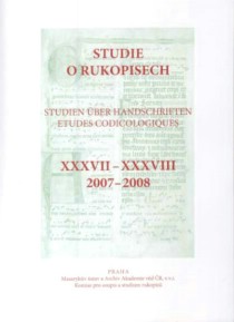 Studie o rukopisech XXXVIIXXXVIII, 20072008 [Detail produktu]