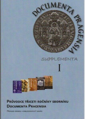 Documenta Pragensia Supplementa I