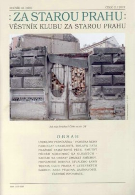 Vstnk Za starou Prahu 2012/2