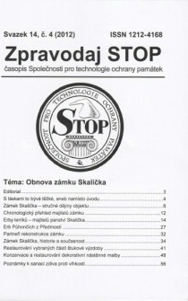 Zpravodaj STOP 2012/4. Obnova zmku Skalika [Detail produktu]