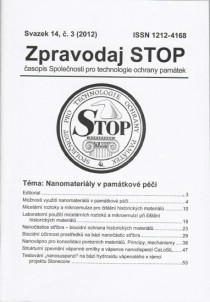 Zpravodaj STOP 2012/3. Nanomaterily v pamtkov pi [Detail produktu]