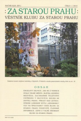 Vstnk Za starou Prahu 2013/1