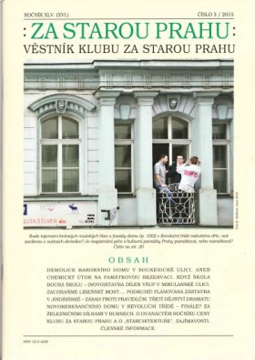 Vstnk Za starou Prahu 2015/3
