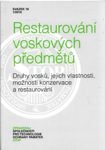 Zpravodaj STOP 2016/1. Restaurovn voskovch pedmt [Detail produktu]
