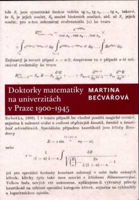 Doktorky matematiky na univerzitch v Praze 1900-1945