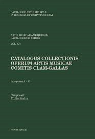 Catalogus collections operum artis musicae comitis Clam-Gallas (4 svazky) [Detail produktu]
