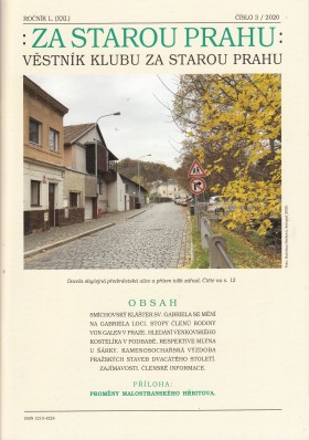 Vstnk Za starou Prahu 2020/3
