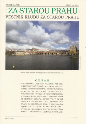 Vstnk Za starou Prahu 2021/1