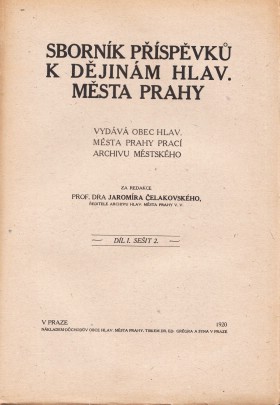 Sbornk pspvk k djinm hlavnho msta. Dl 1 seit 2