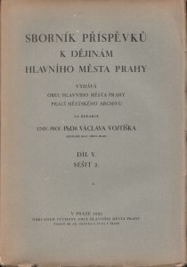 Sbornk pspvk k djinm hlavnho msta Prahy. 5. dl, 2. seit [Detail produktu]