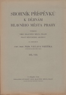 Sbornk pspvk k djinm hlavnho msta Prahy. 8. dl [Detail produktu]