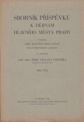 Sbornk pspvk k djinm hlavnho msta Prahy. 8. dl