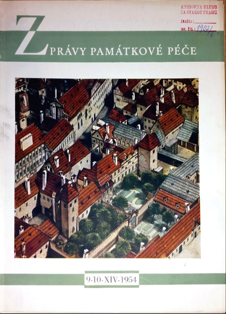 Zprvy pamtkov pe 1954/9-10 [Detail produktu]