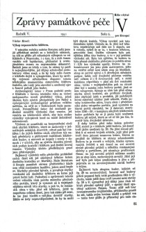Zprvy pamtkov pe 1941/6 [Detail produktu]