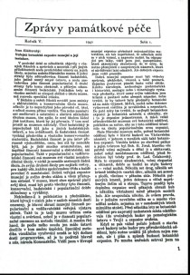 Zprvy pamtkov pe 1941/1 [Detail produktu]