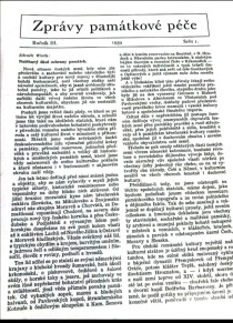 Zprvy pamtkov pe 1939/1 [Detail produktu]