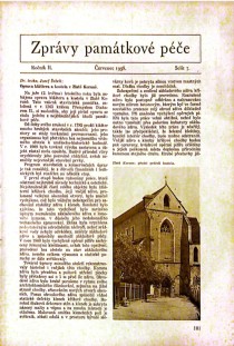 Zprvy pamtkov pe 1938/7 [Detail produktu]