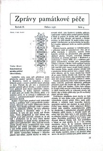 Zprvy pamtkov pe 1938/4 [Detail produktu]