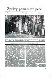 Zprvy pamtkov pe 1937/8 [Detail produktu]