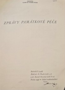 Zprvy pamtkov pe 1938 [Detail produktu]