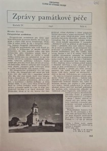 Zprvy pamtkov pe 1940 [Detail produktu]